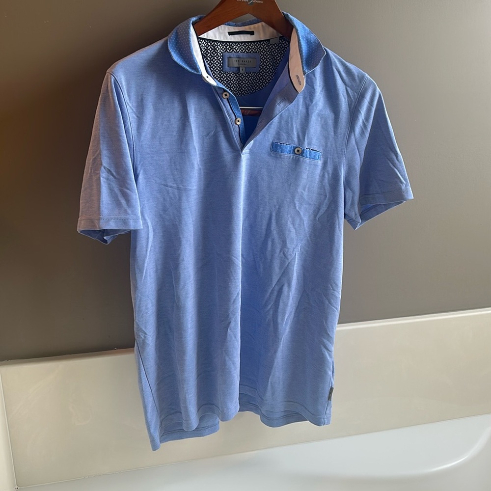 Ted Baker men’s blue collared shirt